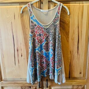 Chris & Carol Multicolor Patterned Tank Top